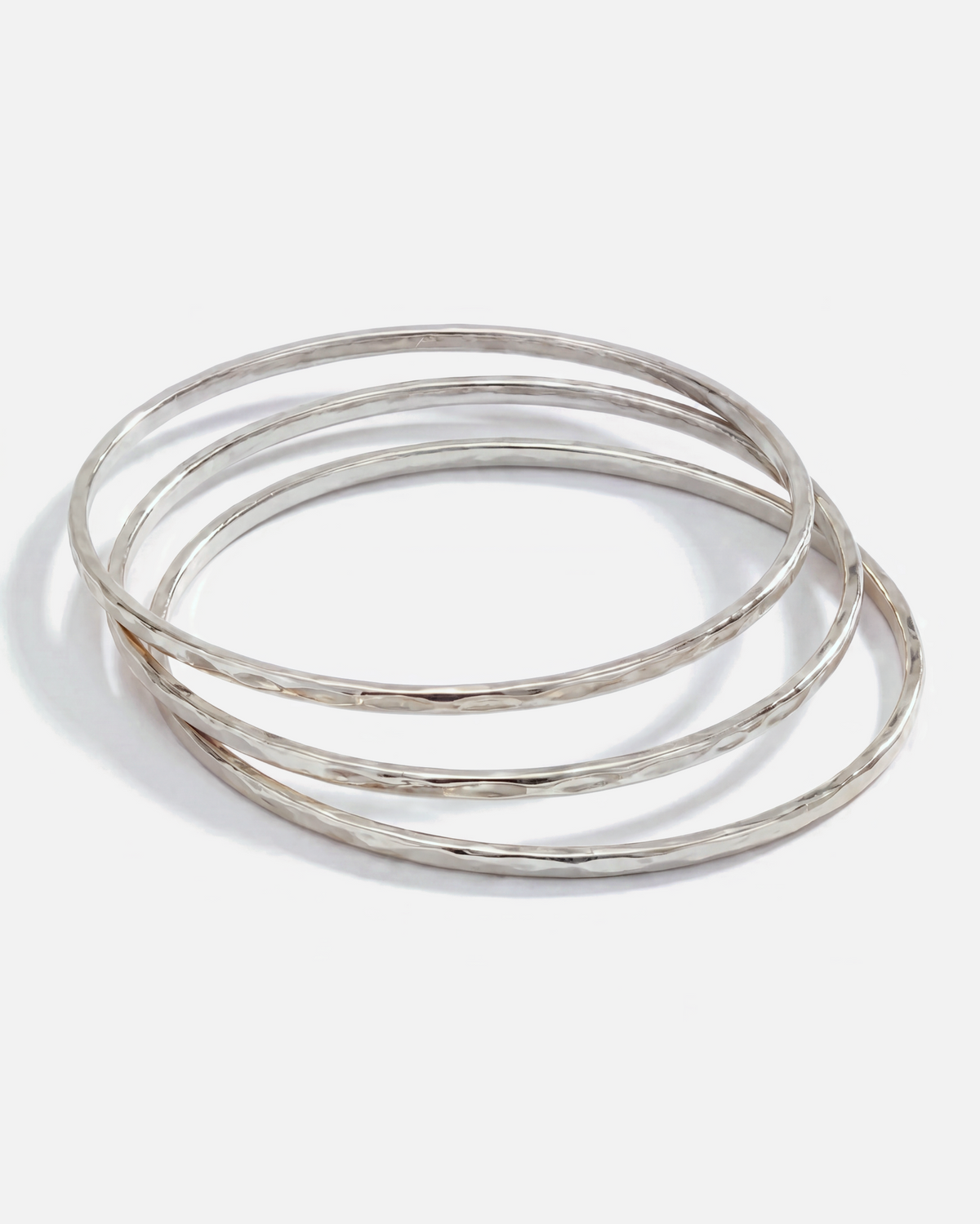 Hammered Bangles - Set of 3