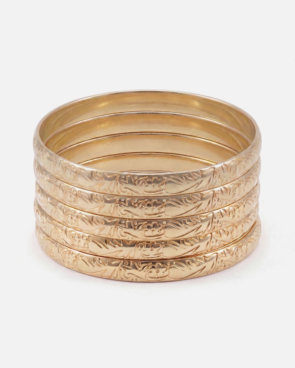 Floral Bangles - Set of 5