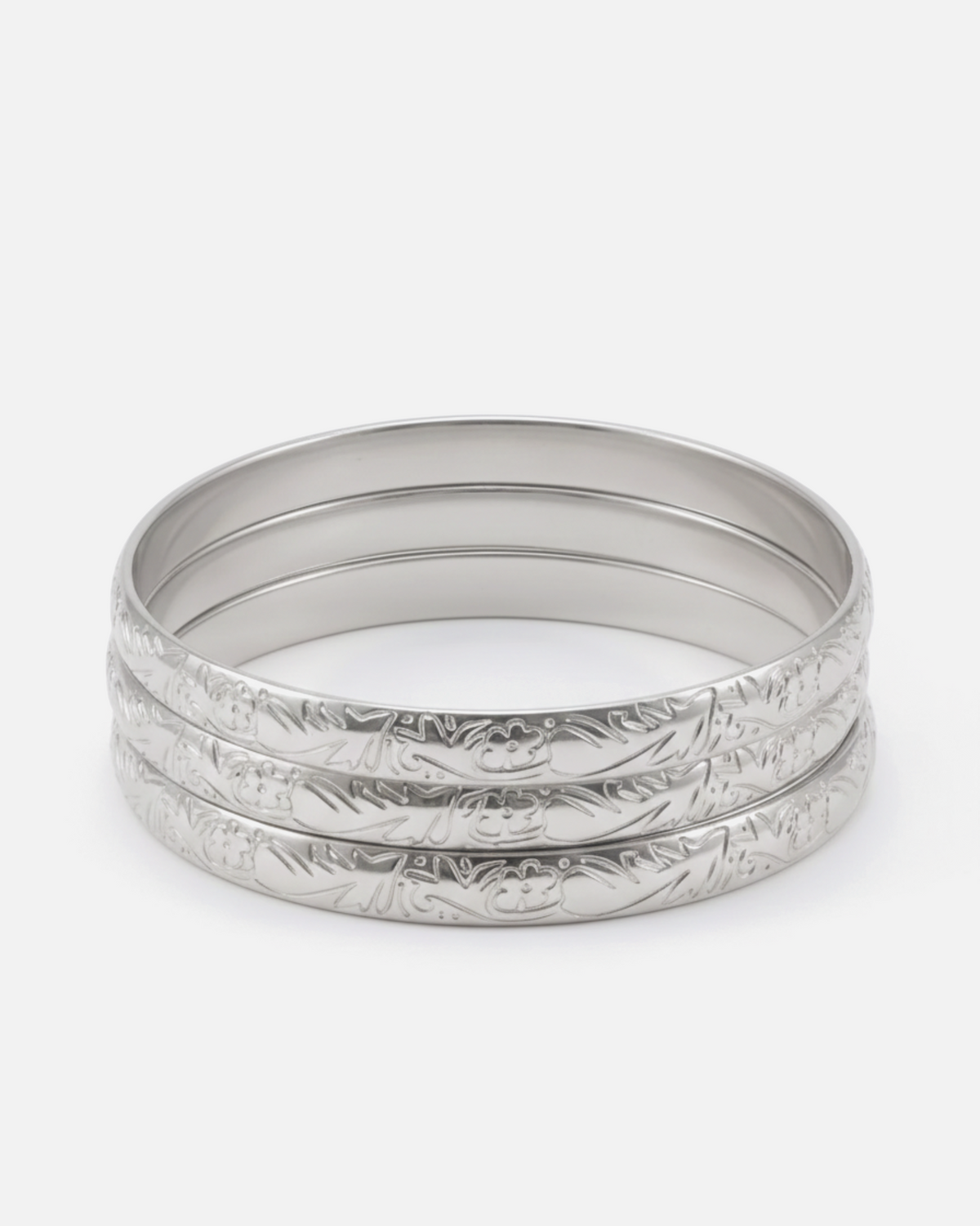 Floral Bangles - Set of 3