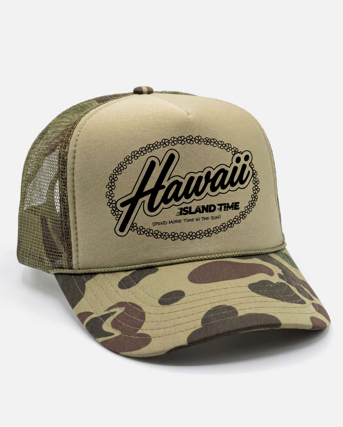 Hawaii Trucker Hat - Camo