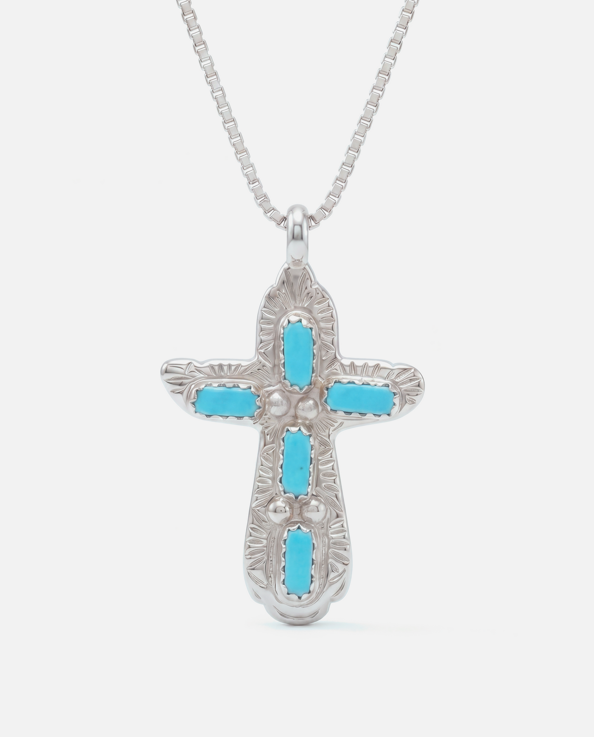Turquoise Cross Necklace